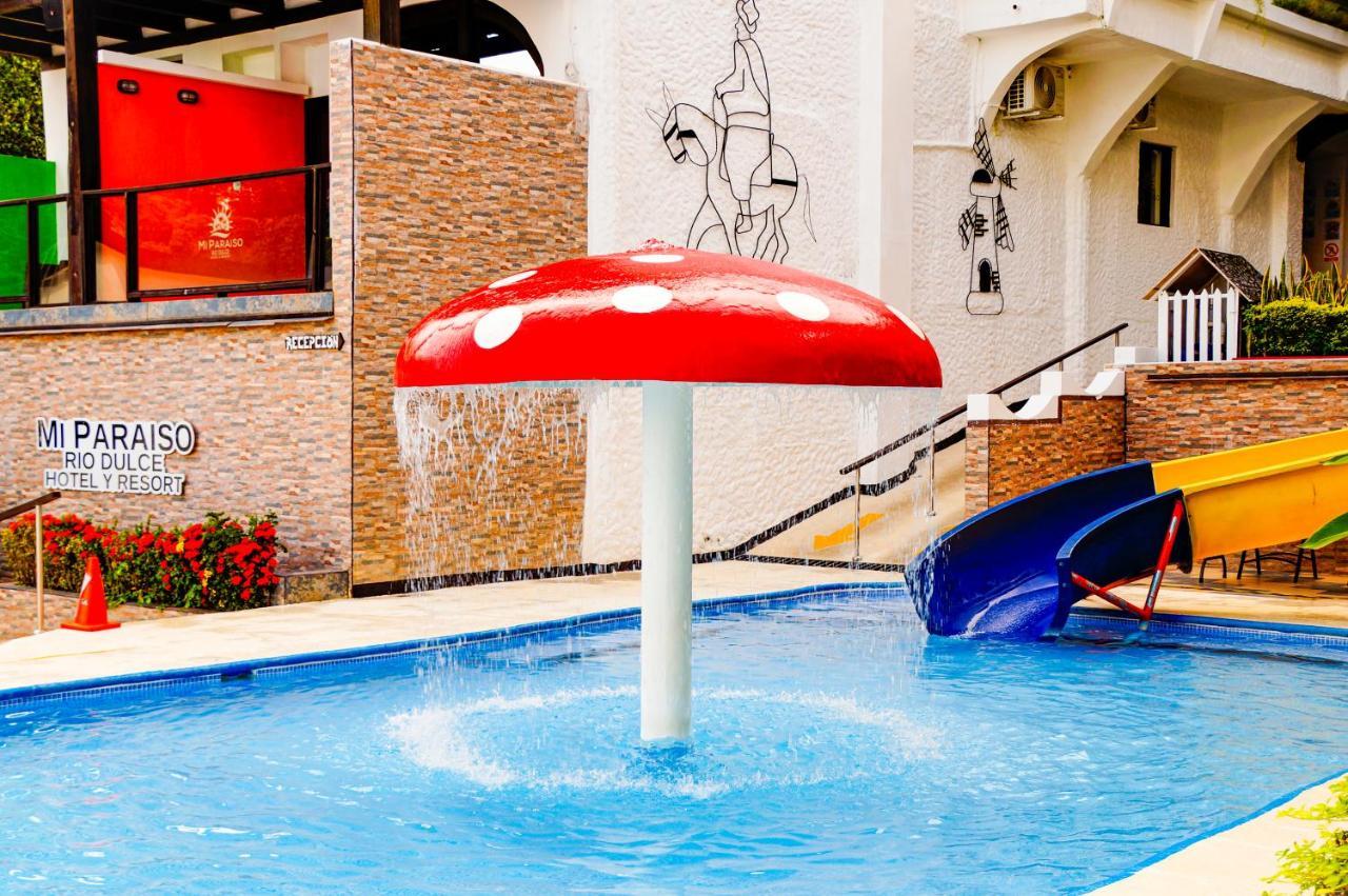 Hotel Mi Paraiso Rio Dulce Castillo de San Felipe Eksteriør billede